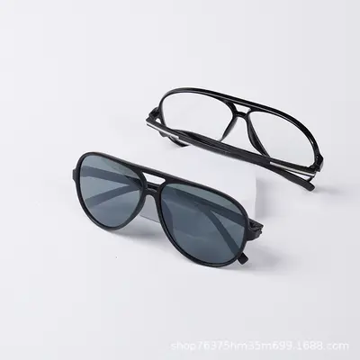 Unisex HD Glass Sunglasses - 2