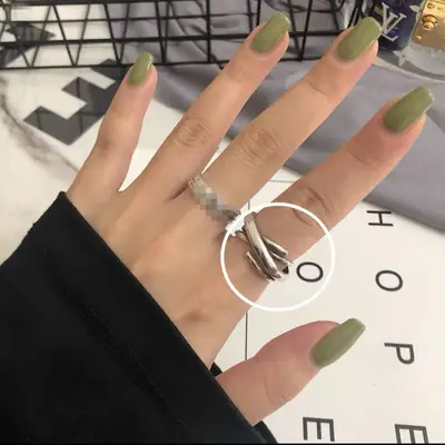 925 sterling silver women's ring, open design with roman numerals