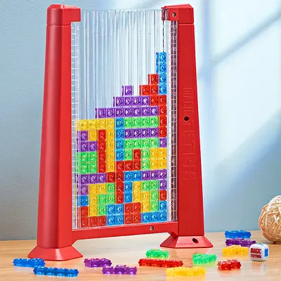 3D Tetris Yapboz Blok Seti, Ebeveyn-Çocuk Masaüstü Oyunu, Erken Eğitim - 3