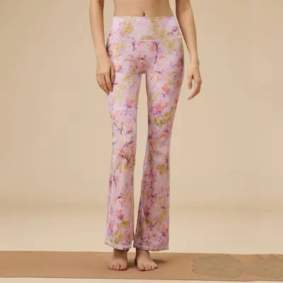 26 Print Yoga Pants Women High Waist Flare - 8