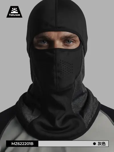 Winter Fleece-Lined Face Mask for Cycling and Skiing, Breathable, Extended Neck Protection