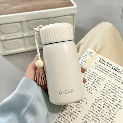Kore Tarzı Mini Termos Bardak Kızlar İçin Taşınabilir 350 ml - 6