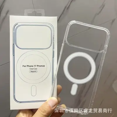 Magnetische Handyhülle für iPhone 17 Pro Max, iPhone 17 Pro transparente weiche Schale, 18 PM Raumfahrt-Schale, stoßfest