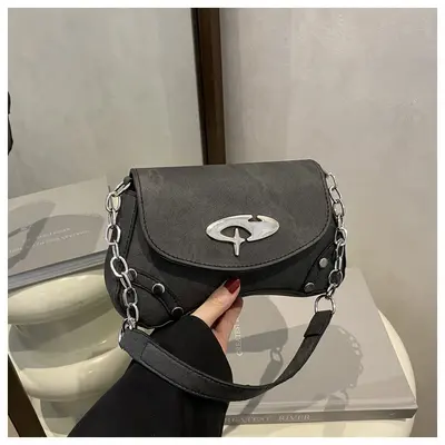 Kadın tek omuz çantası, küçük kare model, retro yaz tasarımı - 9