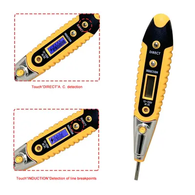 Non-Contact Smart Voltage Tester Pen with Light and Sound Alarm - 5