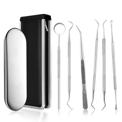 Dental Cleaning Instrument Set with Scaler and Mirror Probe