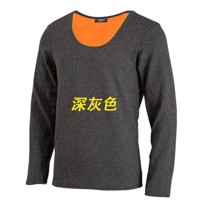 Thickened Fleece-Lined Thermal Underwear Set for Men, Plus Size - 10