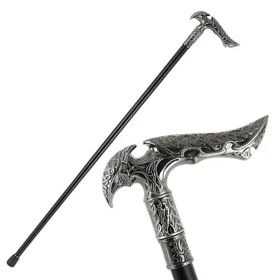 Luxury Metal Gentleman Cane with Non-Slip Tip