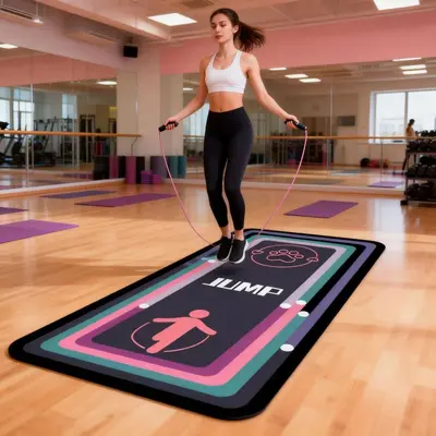Yoga mat, shock-absorbing, silent, non-slip - 8