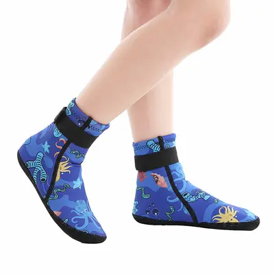 Kinder-Tauchsocken Tarnmuster rutschfest - 7