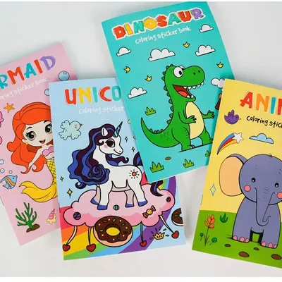 Children's Coloring Sticker Book Ages 3-6 - 7