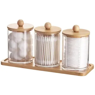 Baumwollstäbchen-Aufbewahrungsbox, Kosmetik-Aufbewahrungsglas - 8