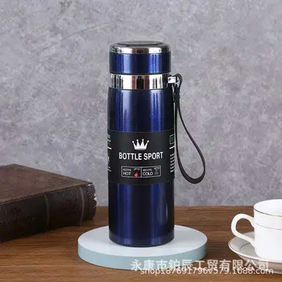 Large Capacity 316 Stainless Steel Insulated Bottle with Strap, Portable - 9
