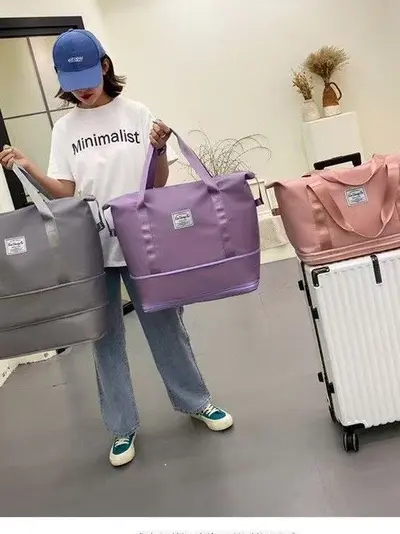 22 Inch Student Travel Suitcase, Expandable Double-Layer, 360° Spinner Wheels - 3