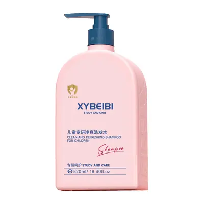 XYBEIBY Детский шампунь 520 мл, мягкий, нежный, кислотный, разглаживающий, контроль жирности, на растительной основе, унисекс для мальчиков и девочек
