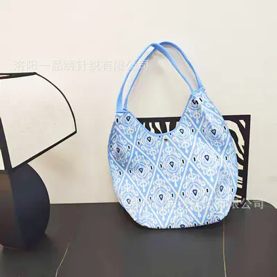 Xinjiang Aileidesi Etnik Tarz Retro Tote Tek Omuz Çantası - 8