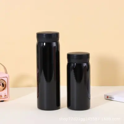 304 Stainless Steel Mini Thermos Cup, Solid Color, Pocket Size - 11