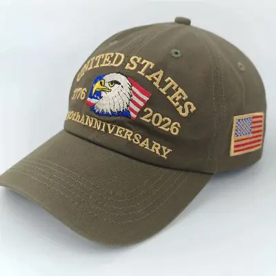 Amazon Neue Stickerei Unabhängigkeitstag Sonnenschirm Baseball-Kappe Outdoor Duck-Bill Kappe 250-Jahrestag - 9
