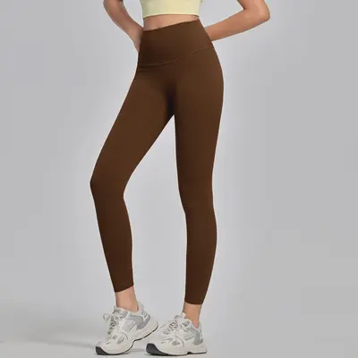 Damen-Yogahose, hoch tailliert, po-formend, schnelltrocknend, lang - 12