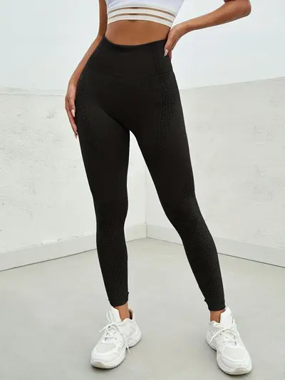 Nine-Point Women's Yoga Pants, Butt Lifting, Seamless - 7