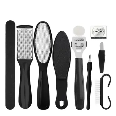 Foot file pedicure set foot care foot file for removing dead skin and calluses pedicure blade foot scraping tool 8-piece set