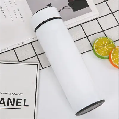 Stainless Steel Double-Wall Frosted Insulated Cup with Engraved Logo - 11