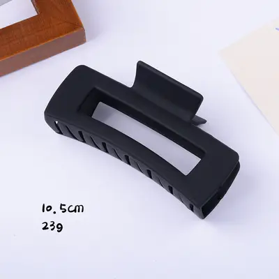 Premium milk coffee colored frosted hair clip Internet famous hats women back hair claw large shark clip hair clip wholesale - 11