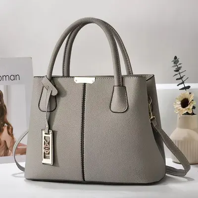 Women's Simple PU Leather Handbag, Single-Shoulder Crossbody, Large Capacity - 13