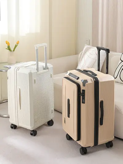 28 Zoll erweiterbarer Trolley mit leisen Rollen und Zahlenschloss - 2