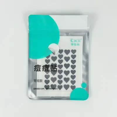 Colorful Heart-Shaped Acne Patches, Hydrocolloid, 36 Pieces - 11