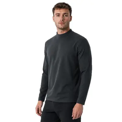 Long Sleeve Half-Zip Men's Stand Collar Top