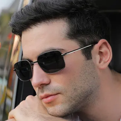 Frameless Cut-Edge UV Protection Men's Sunglasses Premium Look - 13