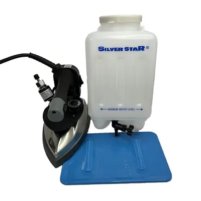 SILVERSTAR ES-300 buharlı ütü, 1200W endüstriyel