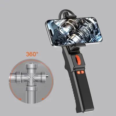 6.5mm endüstriyel borescope, çift yönlü, kanalizasyon ve otomotiv muayenesi - 4
