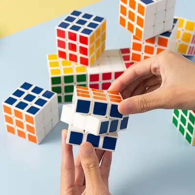 Children's 3x3 Intelligence Cube for Beginners, Smooth Turning, Color Box