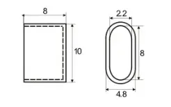 Silicone USB Type-C data cable with dust cap - 7