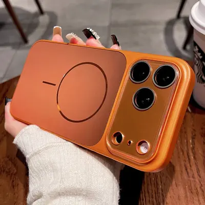 适用苹果18promax手机壳秒变大视窗AG流光磨砂磁吸iPhone17保护套 - 3