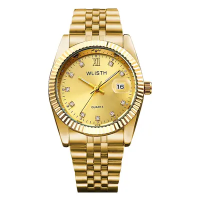 Couple watches, waterproof quartz, steel bracelet - 5