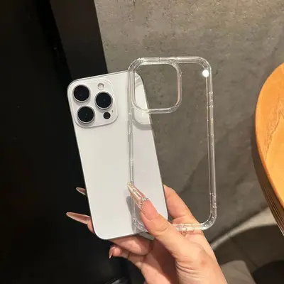 iPhone 16 Pro Max şeffaf akrilik dopamin kontrast renkli kenarlıklı Apple 15 koruyucu kılıf - 8