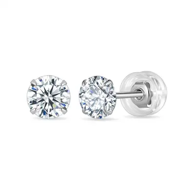 S925 moissanit küpe hipoalerjenik kütikül piercing - 6