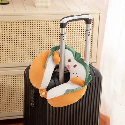 Toast-Shaped U Pillow Office Nap Pillow Cute Cartoon