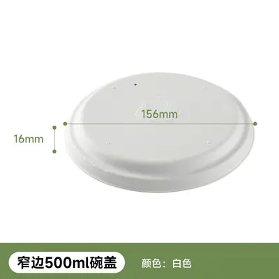 Disposable Sugarcane Pulp Round Paper Bowl, Biodegradable - 13