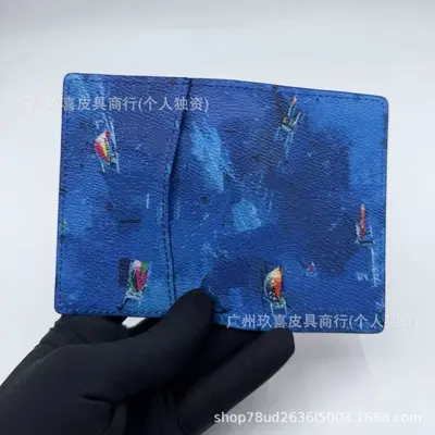 Genuine leather passport holder multi-functional card wallet - 12