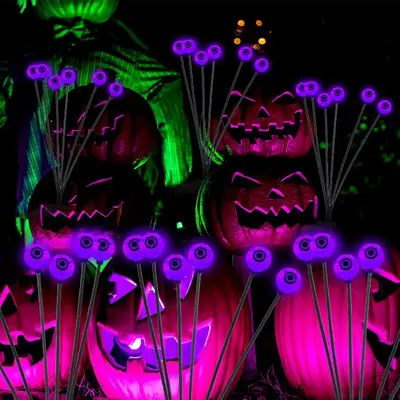 Solar-LED-Erdspießleuchte, wasserdicht, Halloween-Augapfel-Design - 10