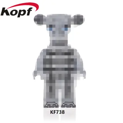 KF6071 WM6170 V1005 Yapı Blok Ayı Figürü Mini Figür Seti - 12