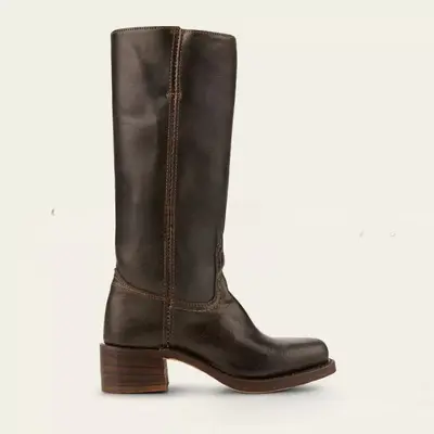 Super High Heel Women's Long Boots, Retro, Plus Size, Model 4046 - 8