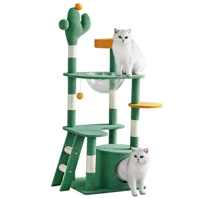 Cactus Cat Scratching Tree with Sisal Rope, Small Size