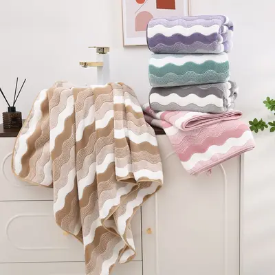 Banyo Havlusu Mercan PolÖ 90*170 Yetişkin Emici Hızlı Kuruyan Büyük Boy Kalın Yüzme Sarmalı Tüm Vücut Giyilebilir Büyük Banyo Havlusu Özel Sipariş - 5