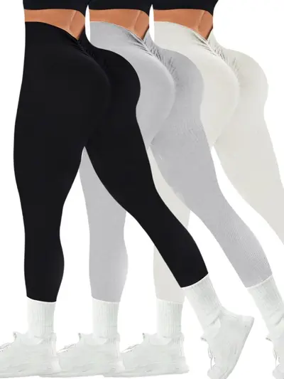 Women's High-Waist Seamless Yoga Leggings, Butt-Lifting Quick-Dry Sports Pants