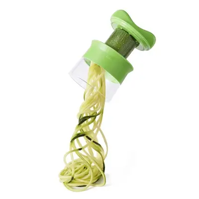 Spiral vegetable cutter, rotating carrot peeler